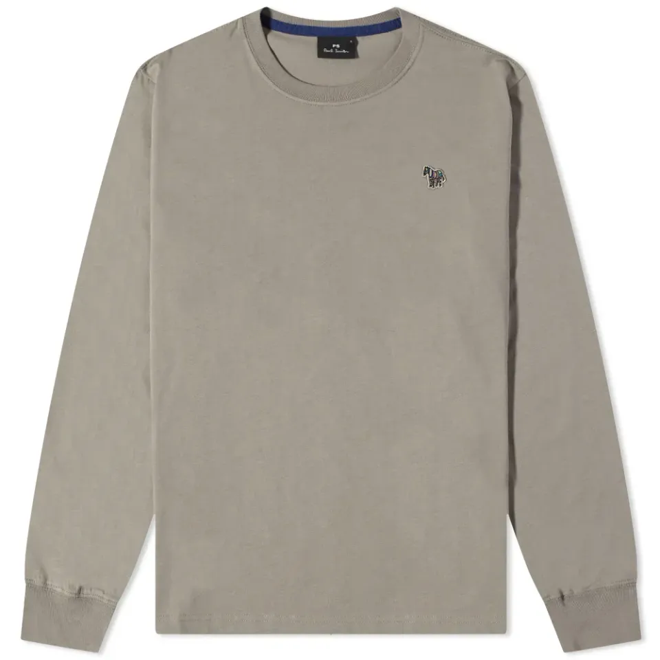 Long Sleeve Zebra Logo T-Shirt