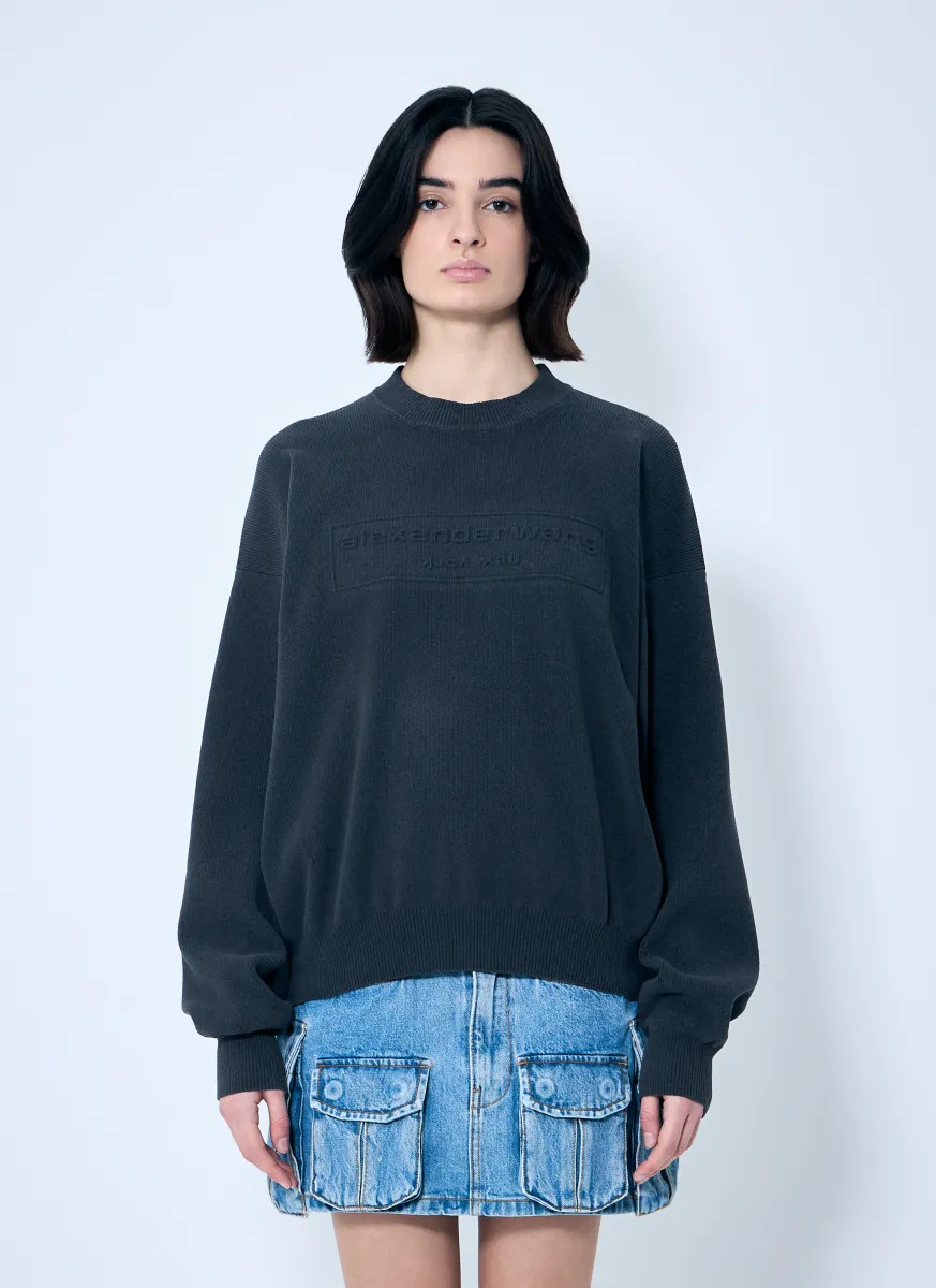 Logo Embossed Sweater