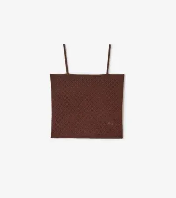 Silk Blend Camisole in Chocolate brown - Women, Lace
