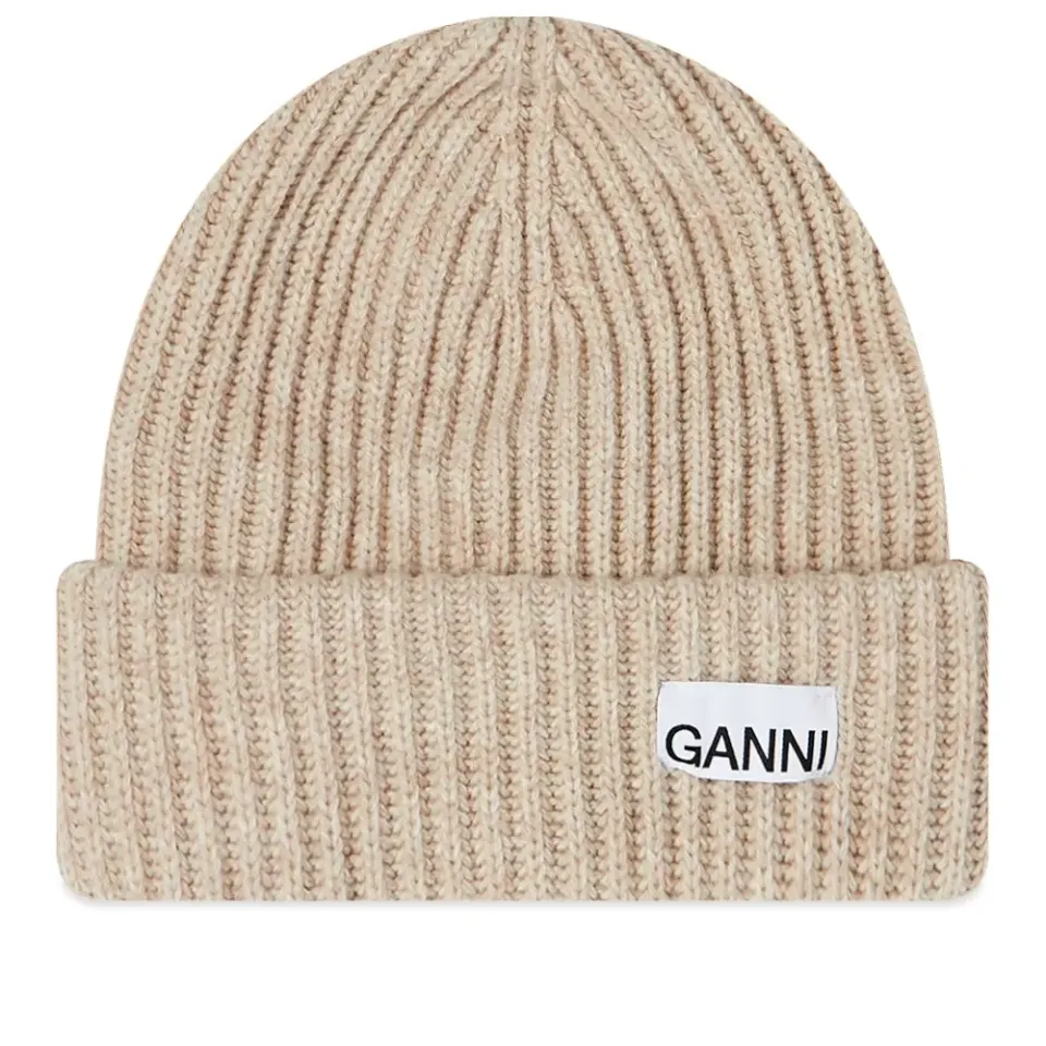 Logo Structured Rib Beanie