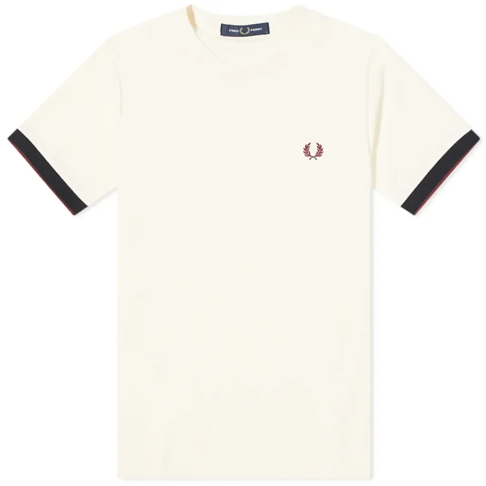 Contrast Cuff Pique T-Shirt