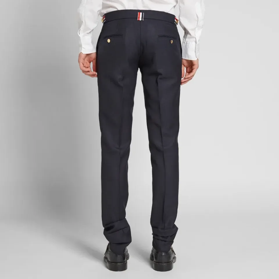 Side Tab Slim Fit Trouser
