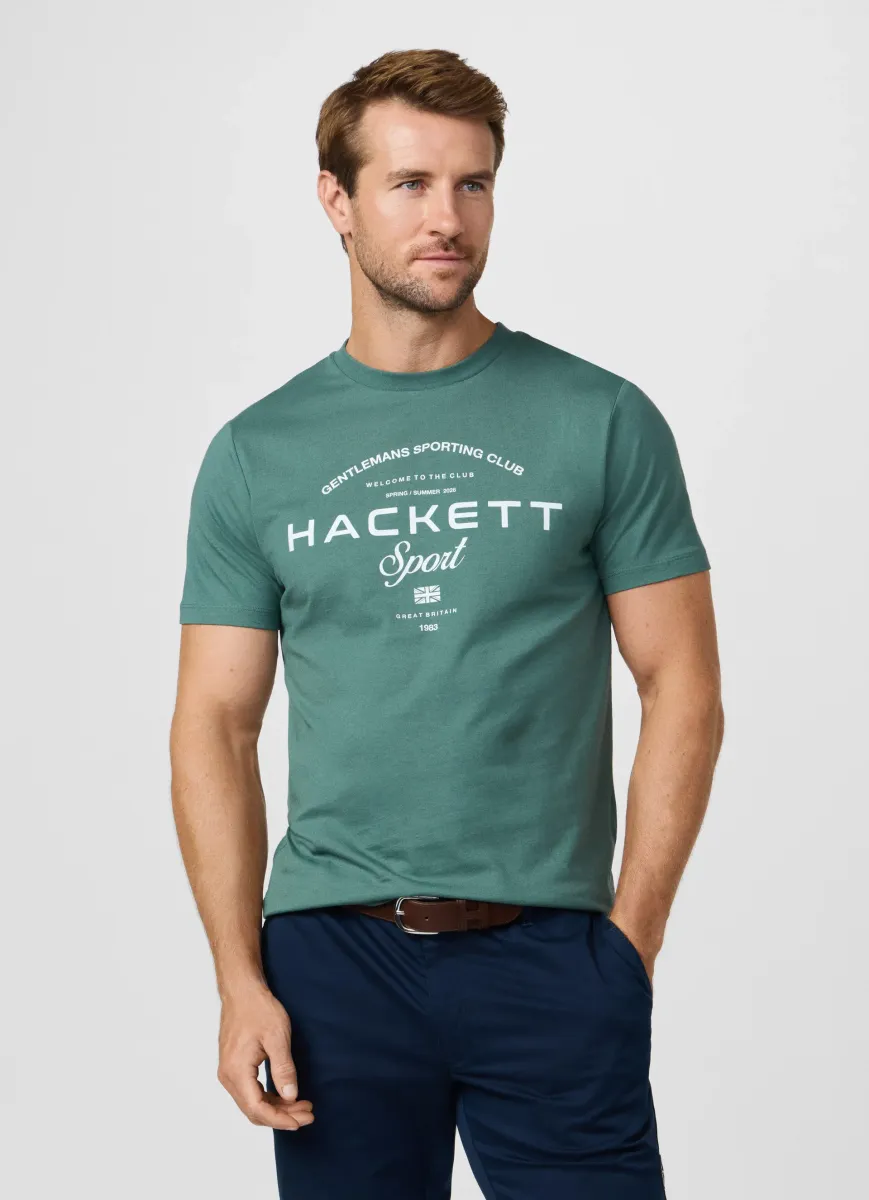 Classic Fit Branded Club Graphic T-Shirt