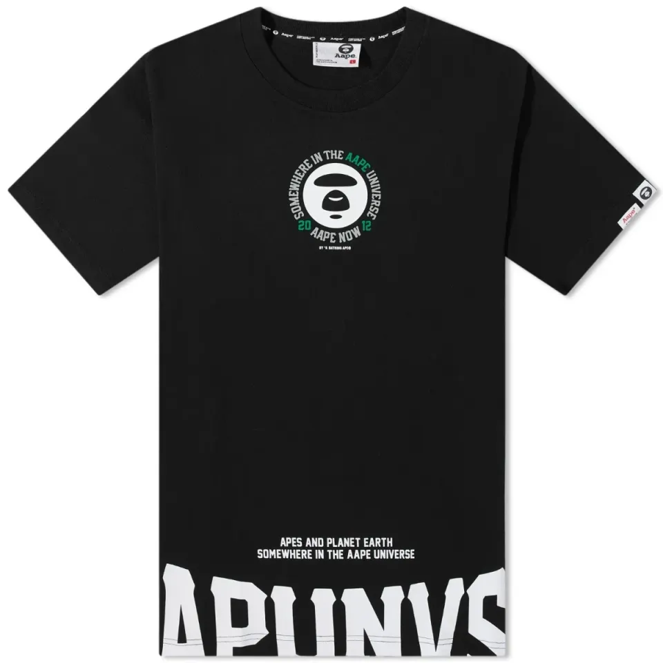 AAPE Street Baseball Oversized Print T-Shirt
