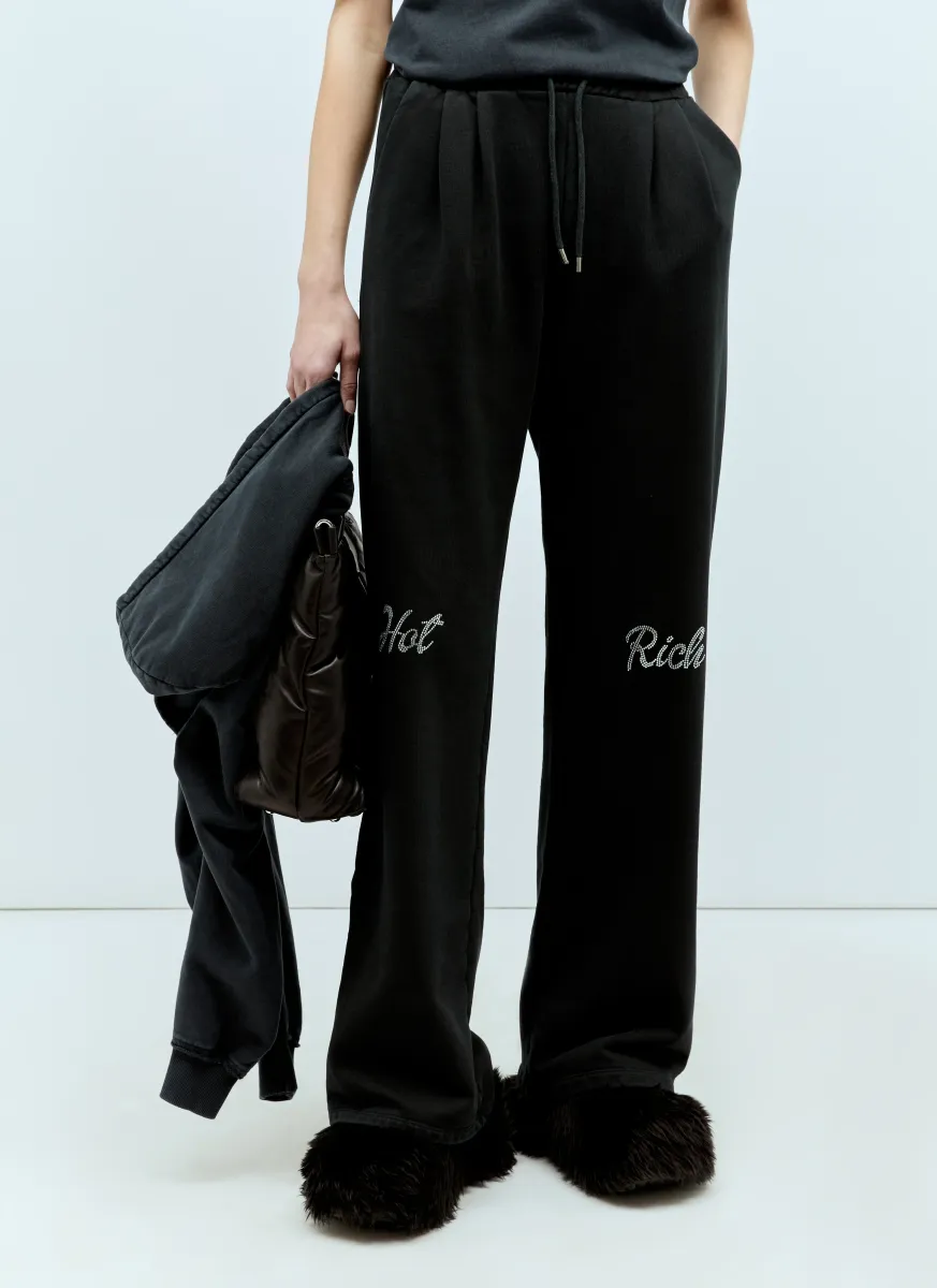 Crystal Embellished Track Pants