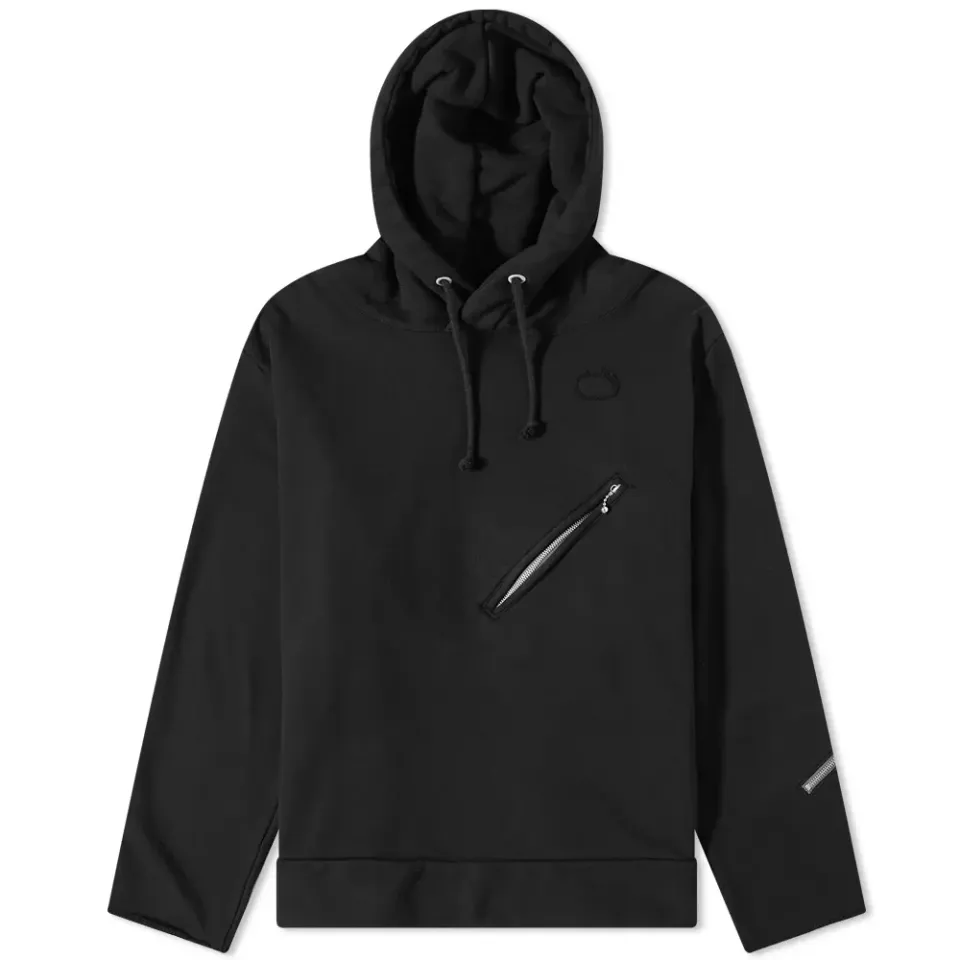 Zip Detail Popover Hoodie