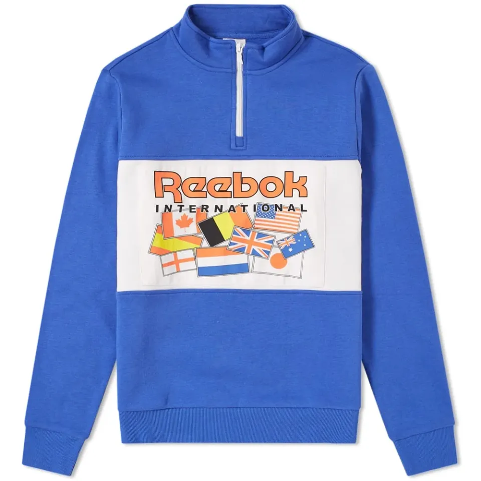 1/4 Zip Flag Track Top