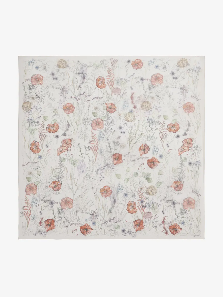 Spider Floral Scarf