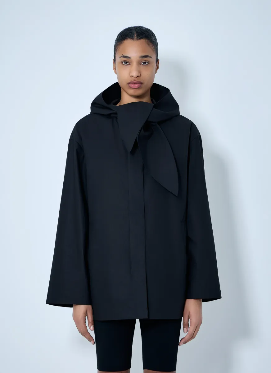 Technical scarf jacket