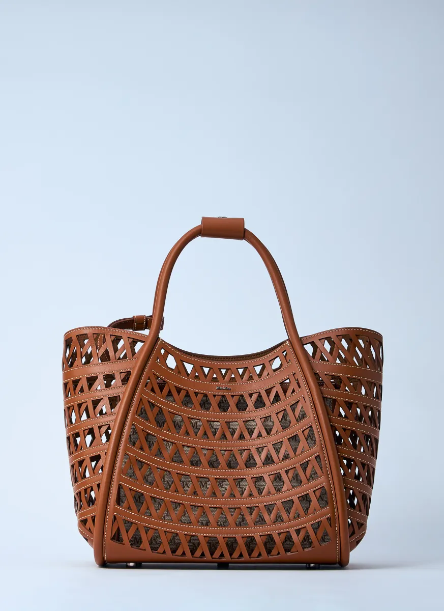 Small Marine Woven Handbag