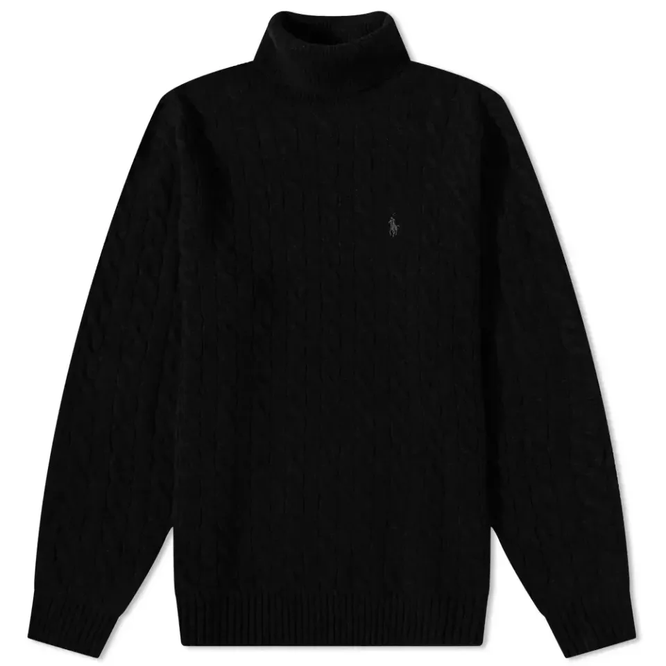 Roll Neck Cable Knit