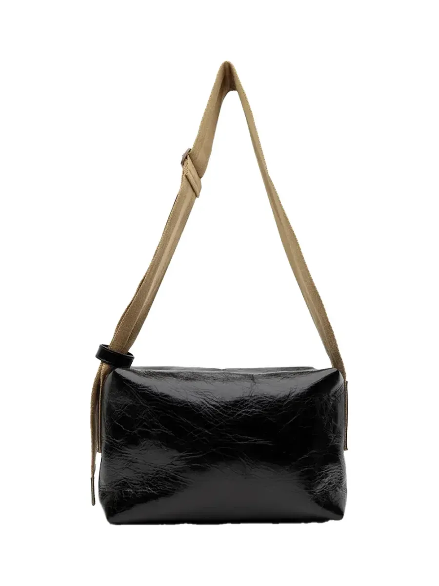 Medium Shoulder Bag Black / Mustard