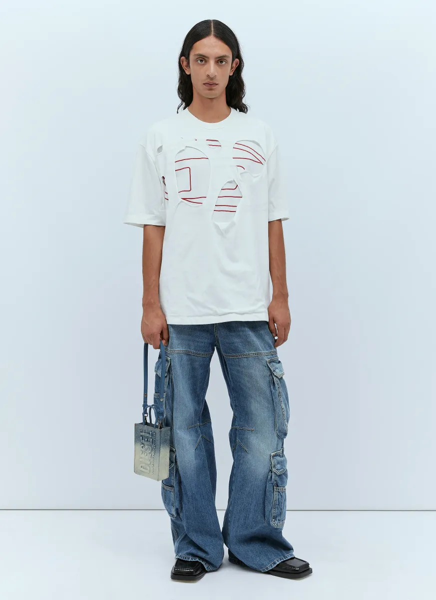 T-Strapoval Cut-Out T-Shirt
