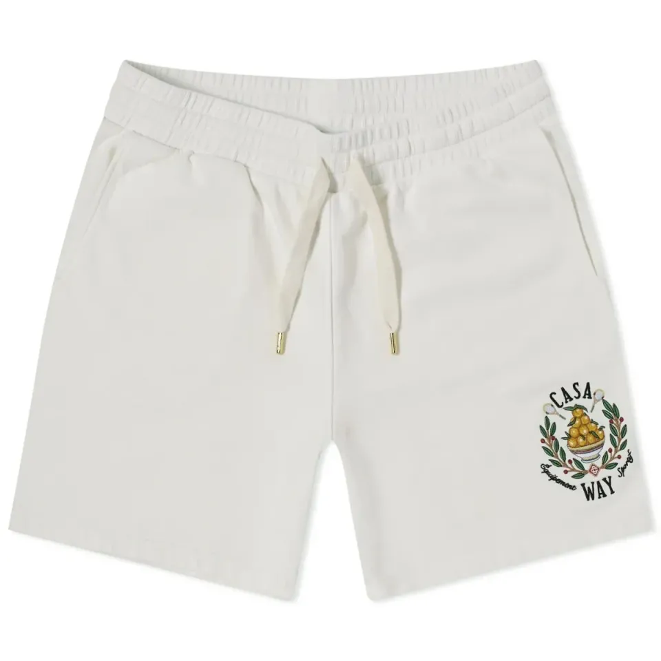 Casa Way Embroidered Sweat Shorts