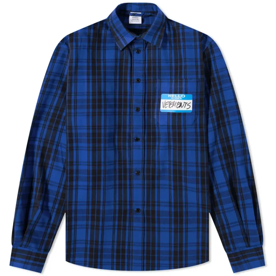 My Name Is Vetements Flannel Shirt