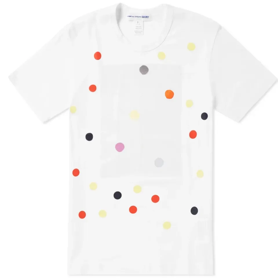 Comme des Garcons SHIRT Multi Polka Dot Print Tee