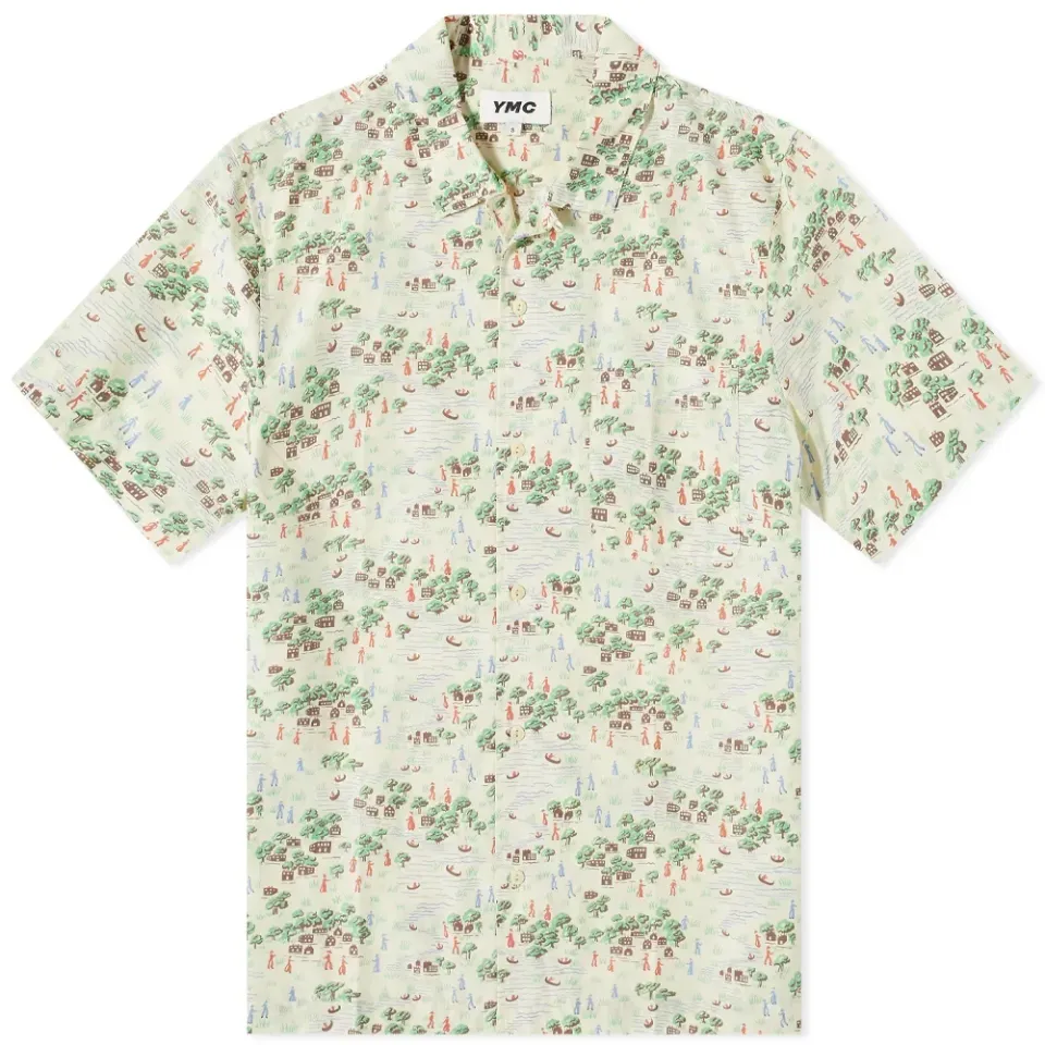 Village Print Malick Vacation Shirt