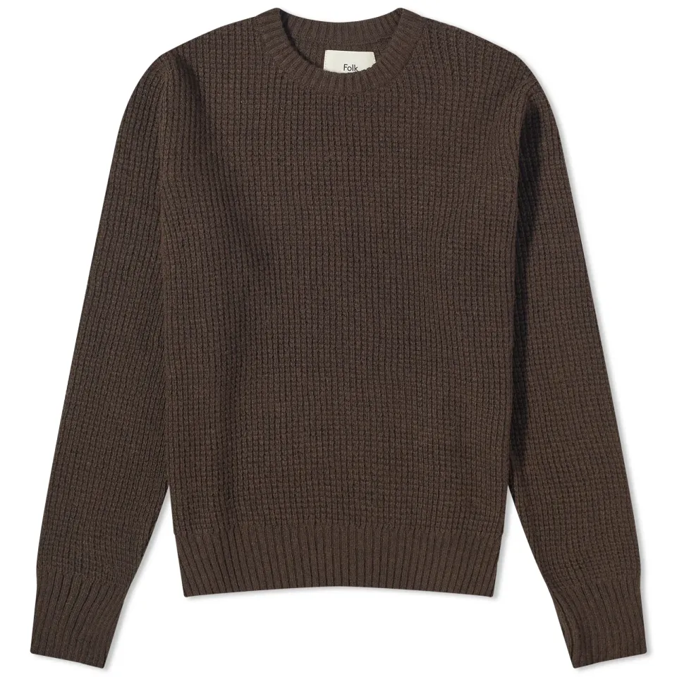 Waffle Crew Knit
