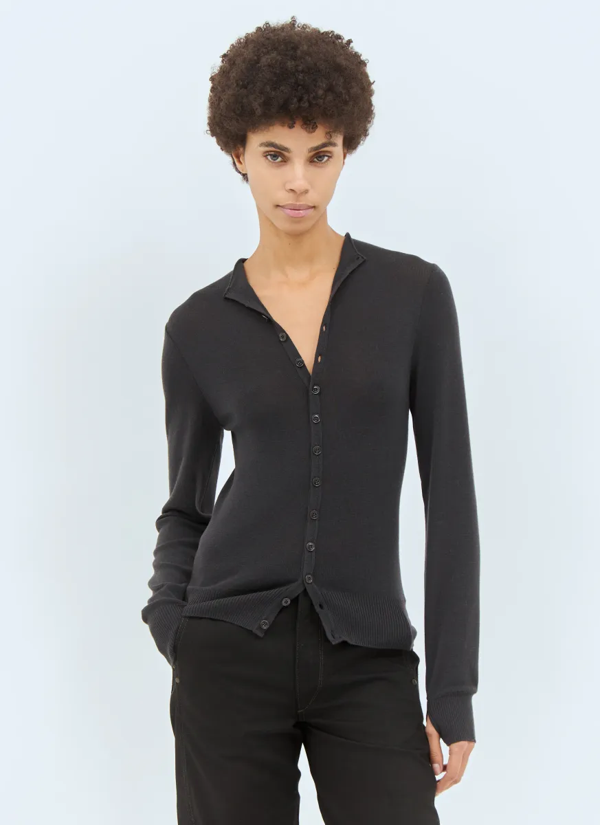 Fitted Seamless Cardigan