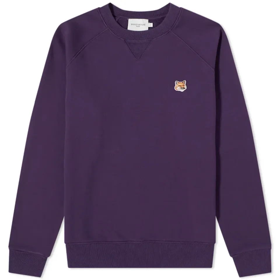 Maison Kitsuné Fox Head Patch Classic Crew Sweat