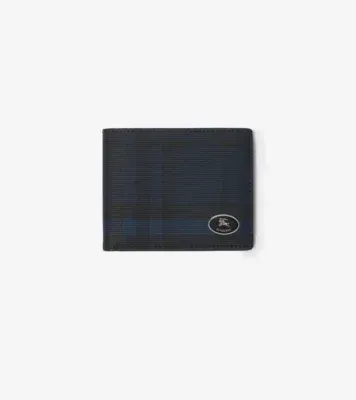 Check Slim Bifold Wallet​ in Navy