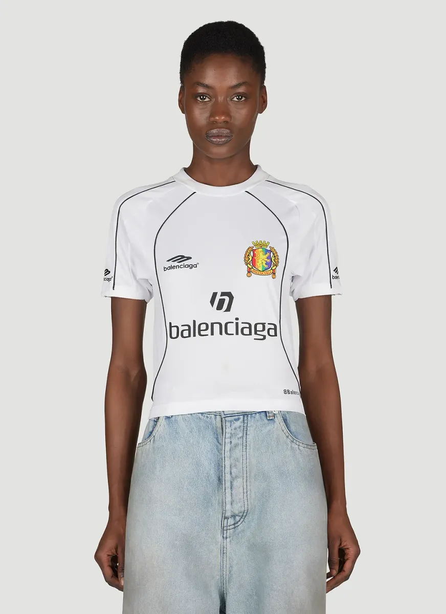 Shrunken Soccer Jersey Top