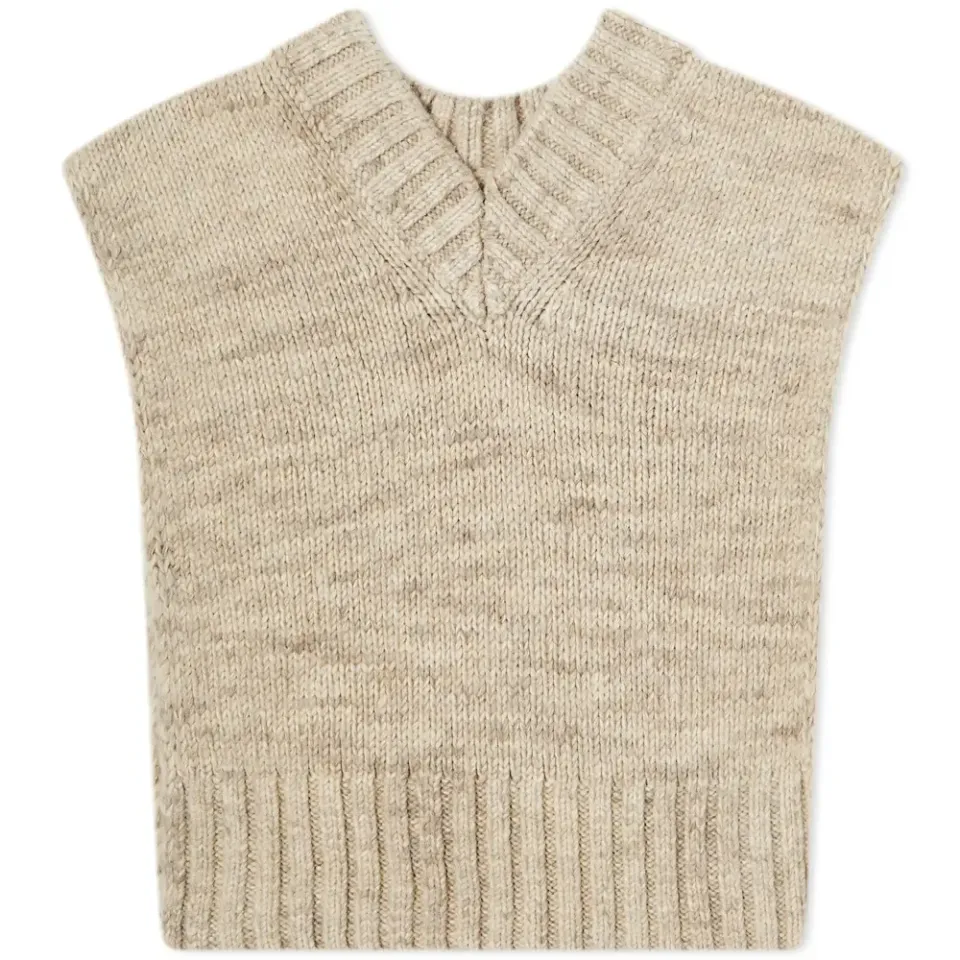 V Neck Pull Over Stole Knit