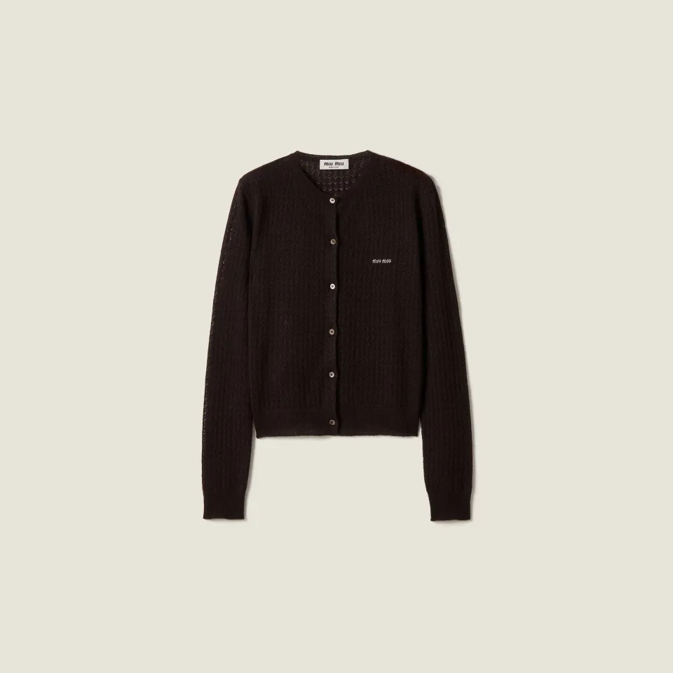 Cashmere and silk cardigan