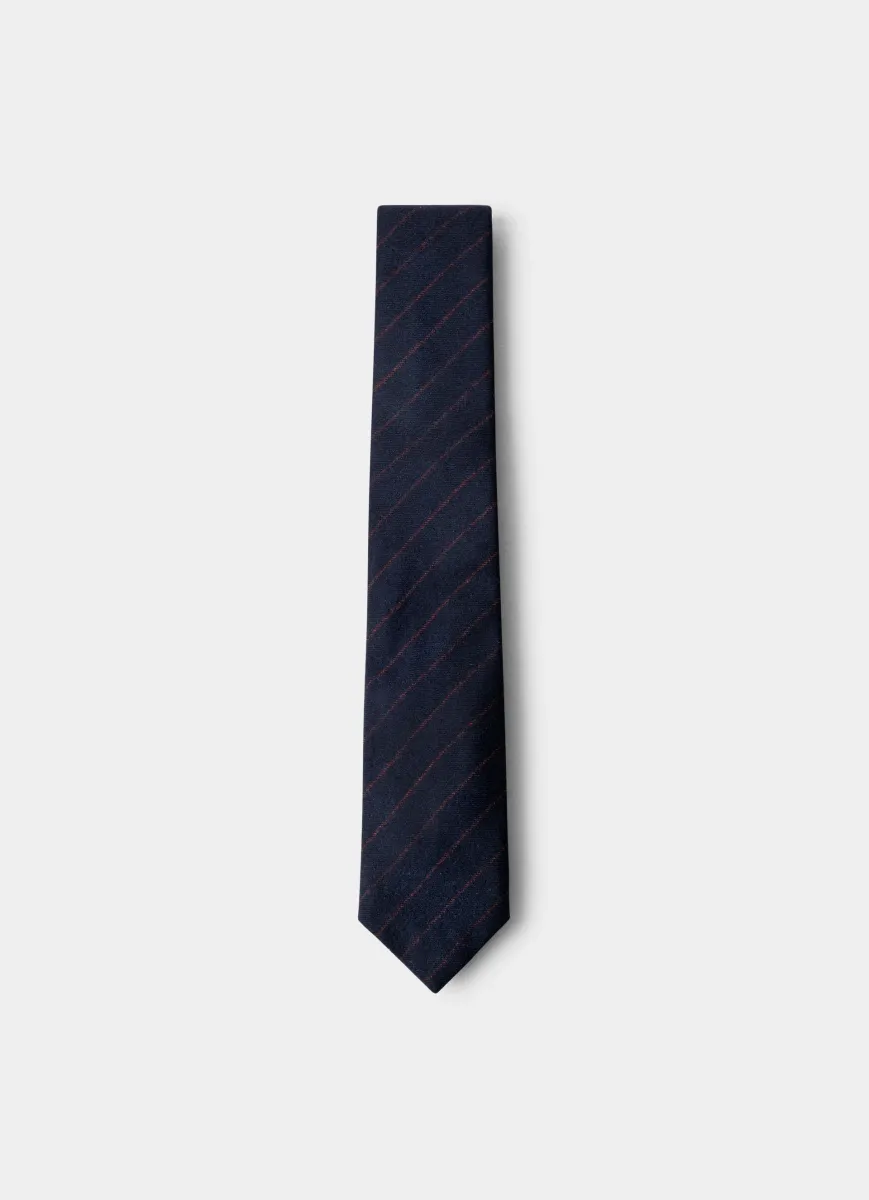 Wool Blend Loro Piana Tie - Made in England