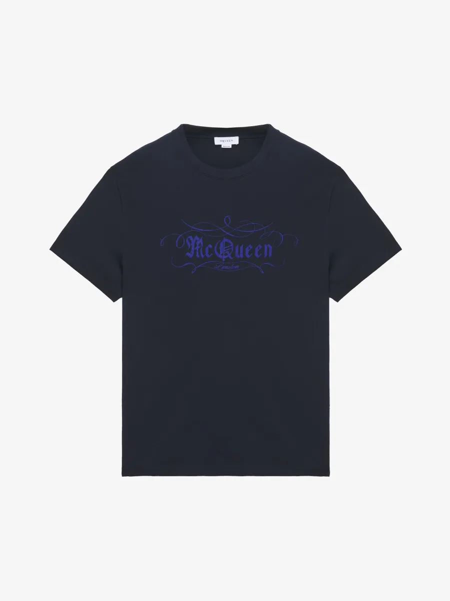 McQueen Script Print T-shirt