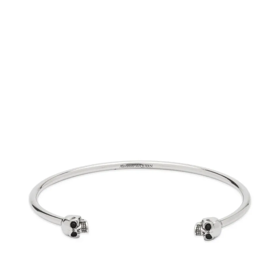 Thin Twin Skull Bracelet