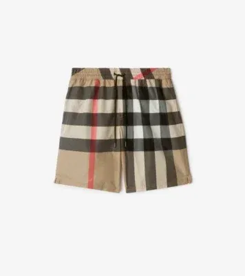 Check Swim Shorts in Archive beige - Men, Nylon