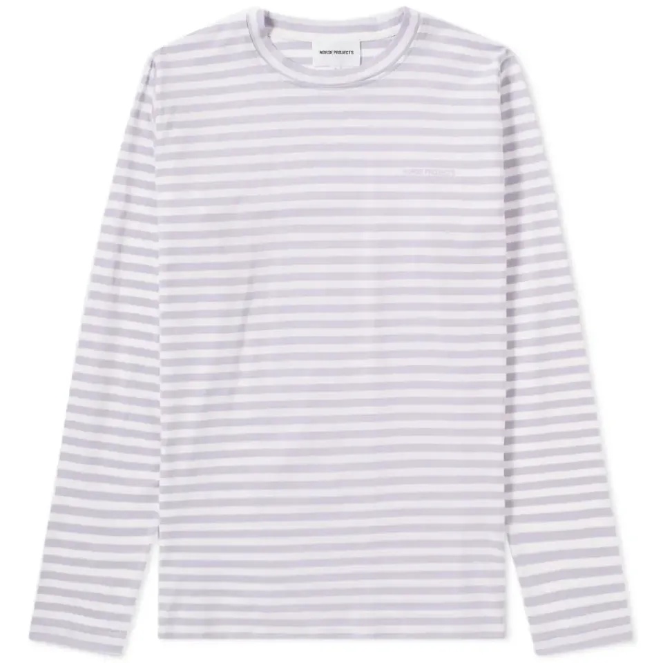Long Sleeve James Logo Stripe Tee