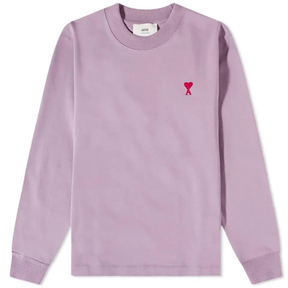 AMI Long Sleeve Small A Heart T-Shirt