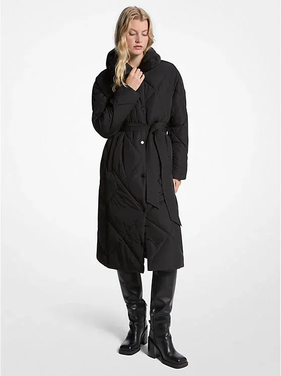 Diamond Quilted Puffer Coat