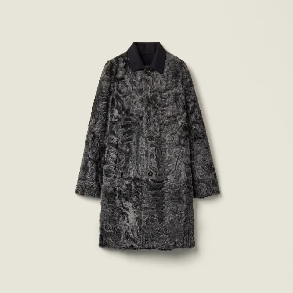 Reversible wool and Chekiang coat
