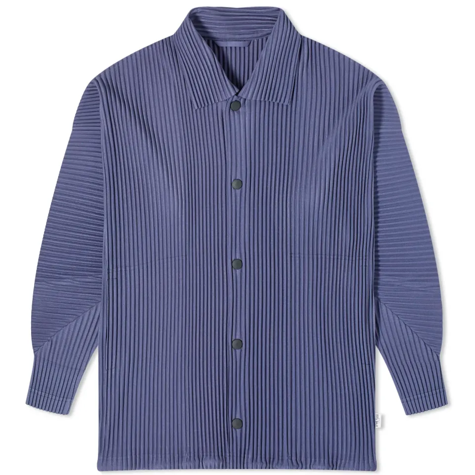 Pleated Shirt Jacket