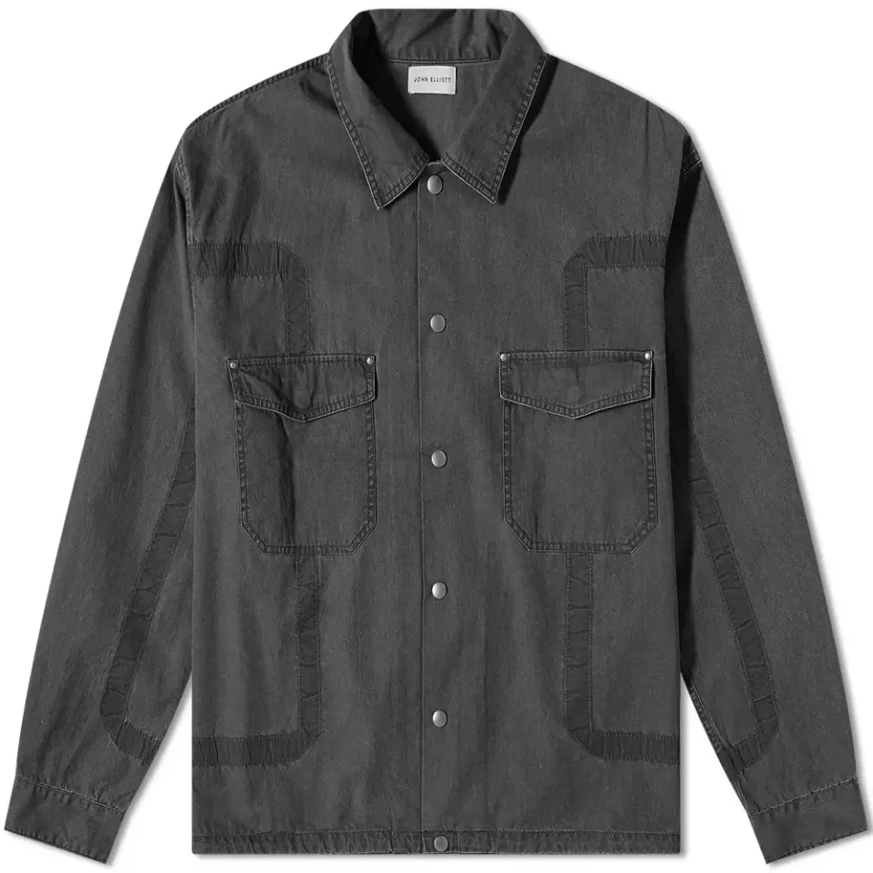 Cotton Poplin Frame II Snap Overshirt