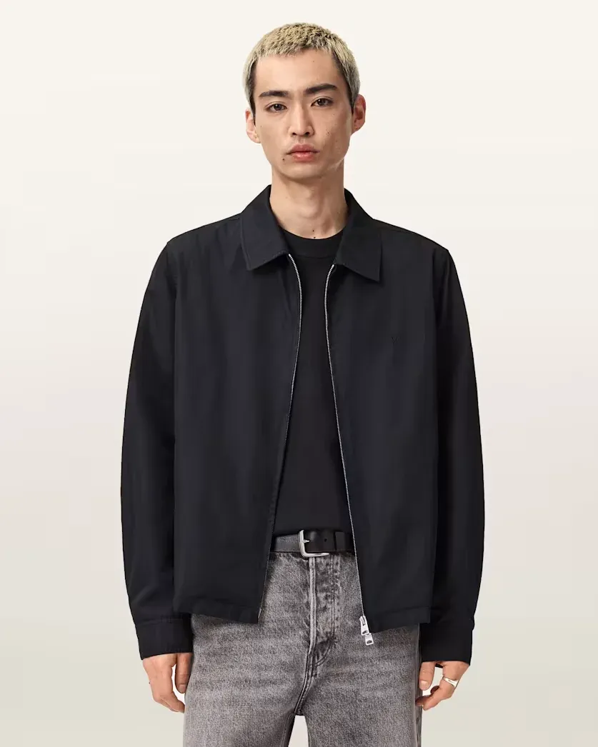 Trey Black Ramskull Pointed Collar Jacket