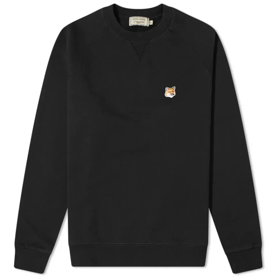 Maison Kitsuné Fox Head Patch Crew Sweat
