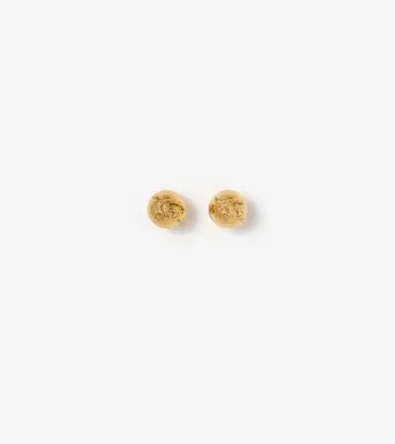 Knight Sphere Stud Earrings​ in Gold