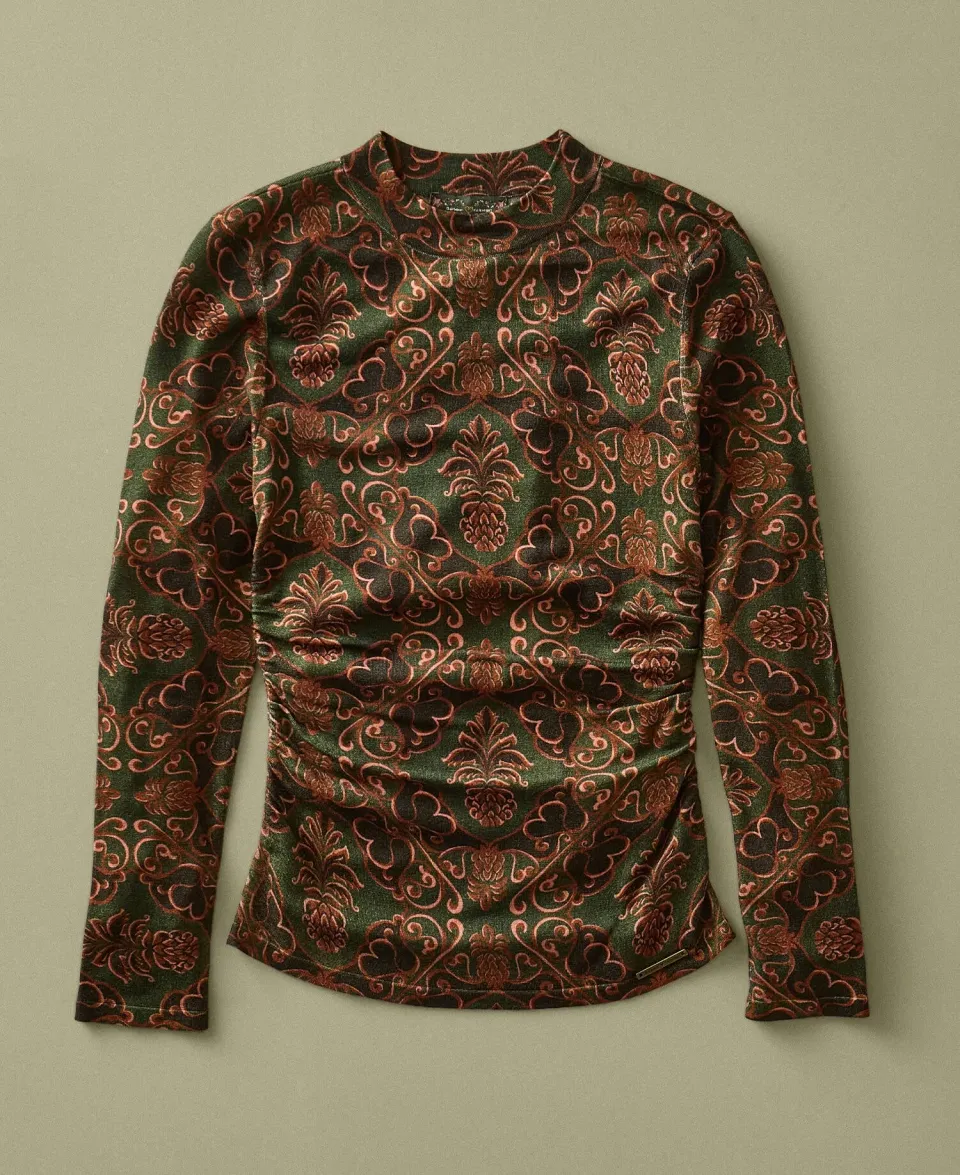 FARM Rio Luana Long-Sleeved Knitted Top