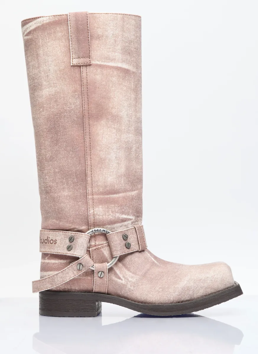 Pull-On Denim Boots