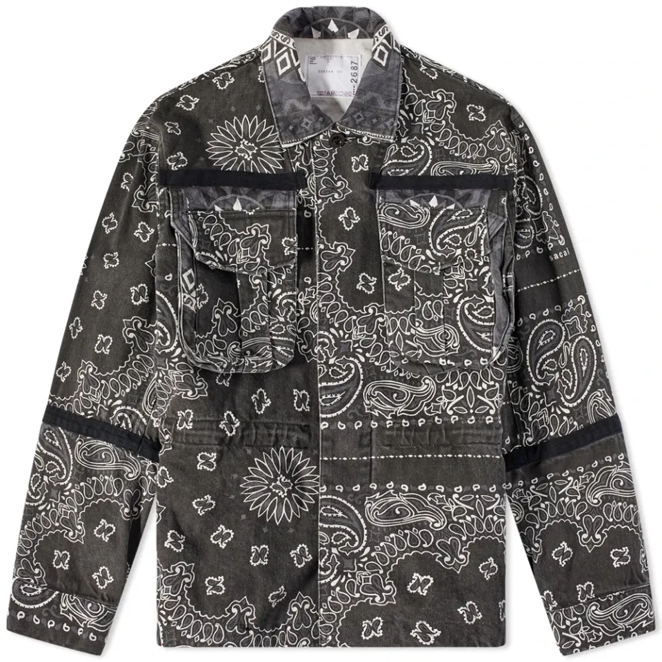 Bandana Print Chore Jacket