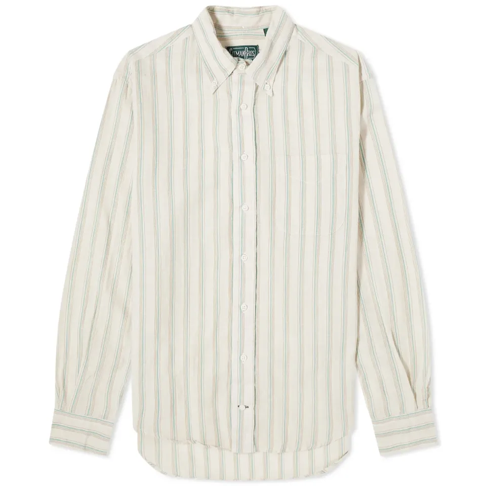 Button Down Cabana Stripe Shirt