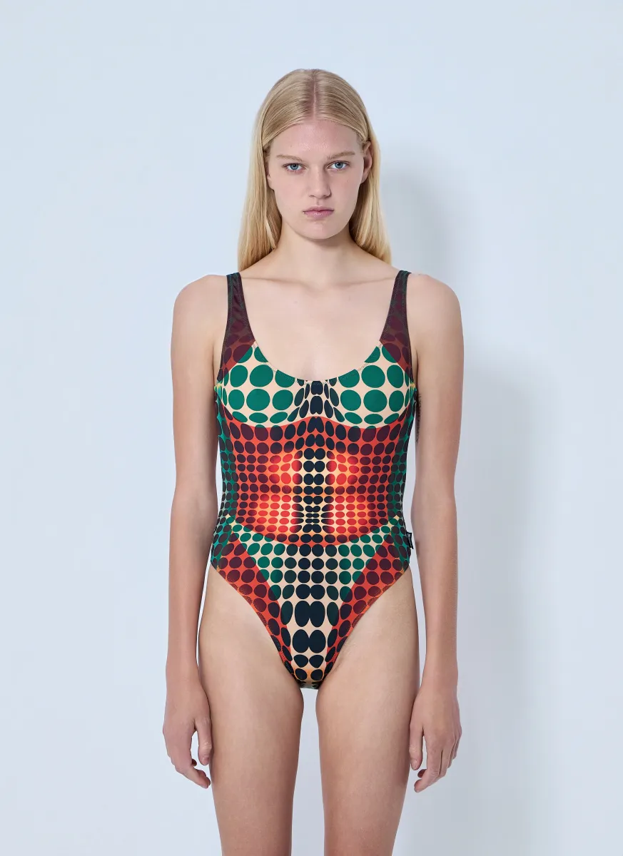 Re-Edition The Brown Dots Swimsuit