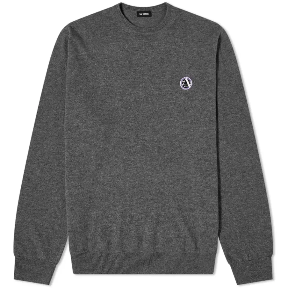 Embroidered Round Neck Knit