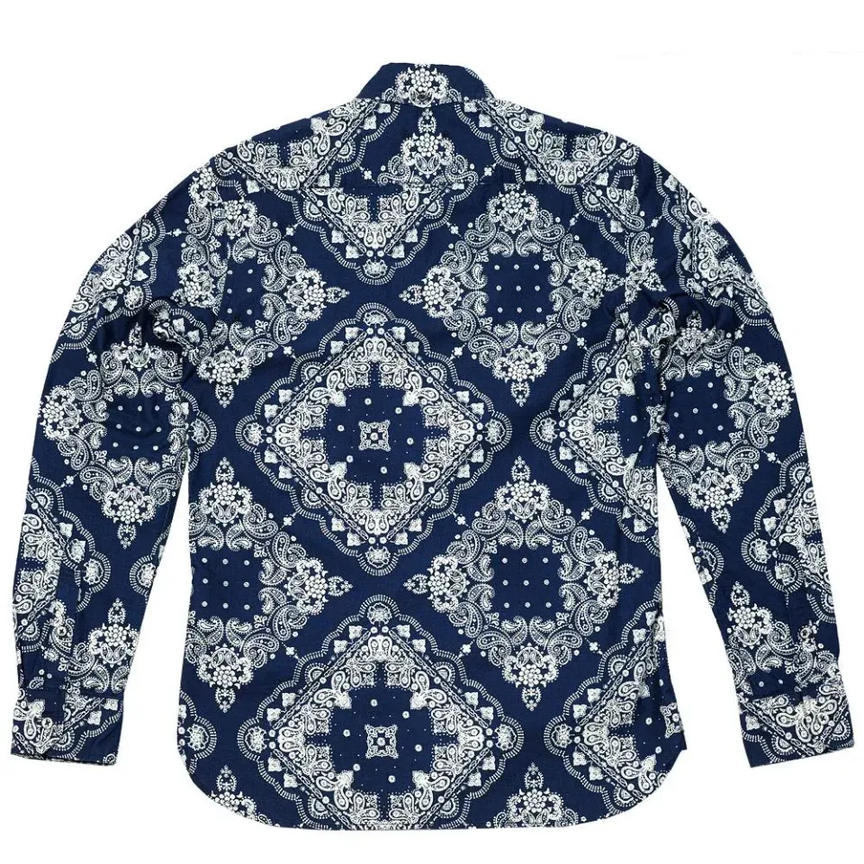 SOPHNET. Indigo Oxford Button Down Shirt