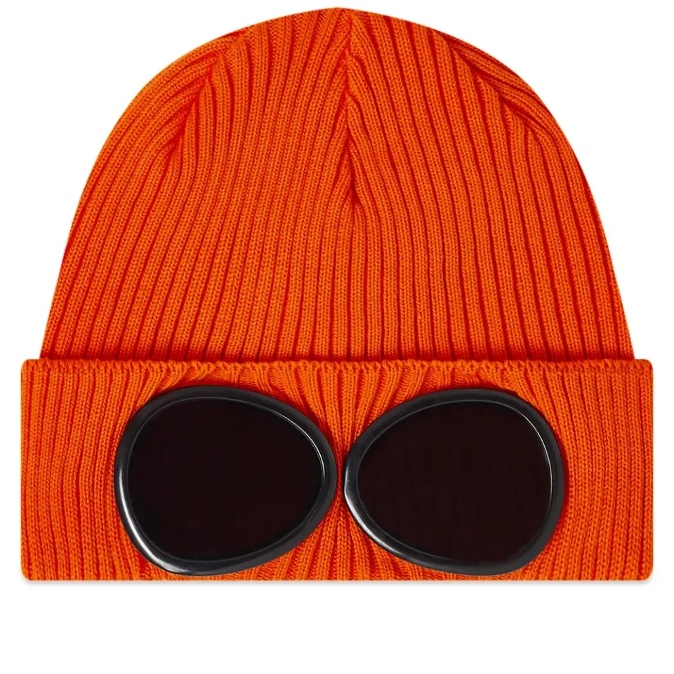 Cotton Knit Goggle Beanie
