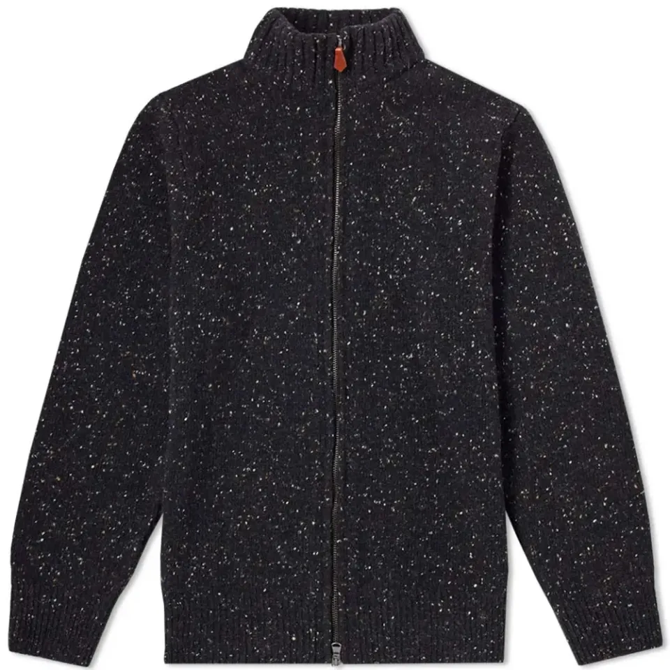 Inis Meáin Donegal Full Zip Cardigan